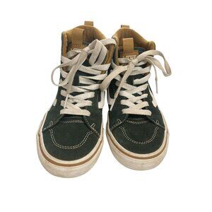Vans Youth size 4 Green Suede High-Top Sk8-Hi MTE skate Sneakers  Shoes